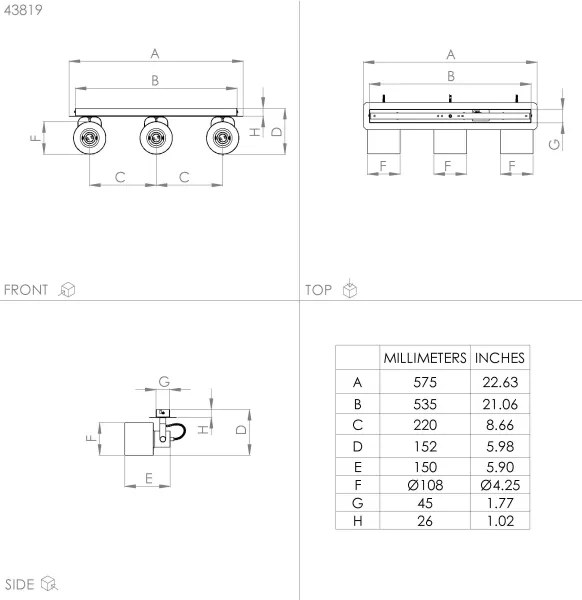 Eglo 43819 - Faretto SOUTHERY 3xE27/40W/230V