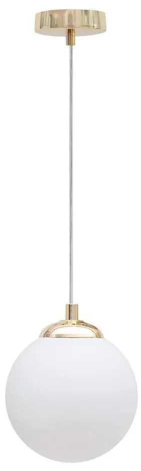 Lampadario a sospensione con supporto rigido FIRA 1xE27/60W/230V oro