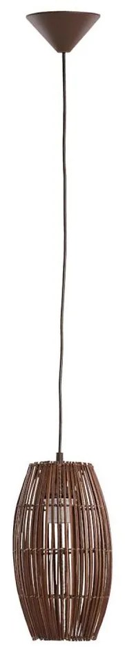 Lampadario a sospensione con filo BURI 1xE27/15W/230V marrone