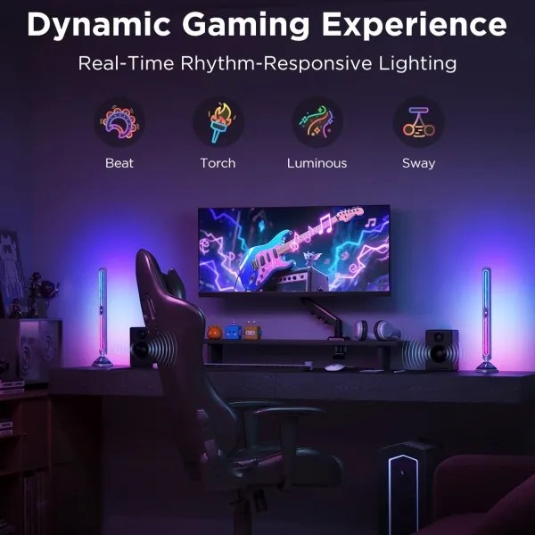 Govee - Pannelli luminosi Smart RGBIC Gaming Pro compatibili con Matter e Wi-Fi