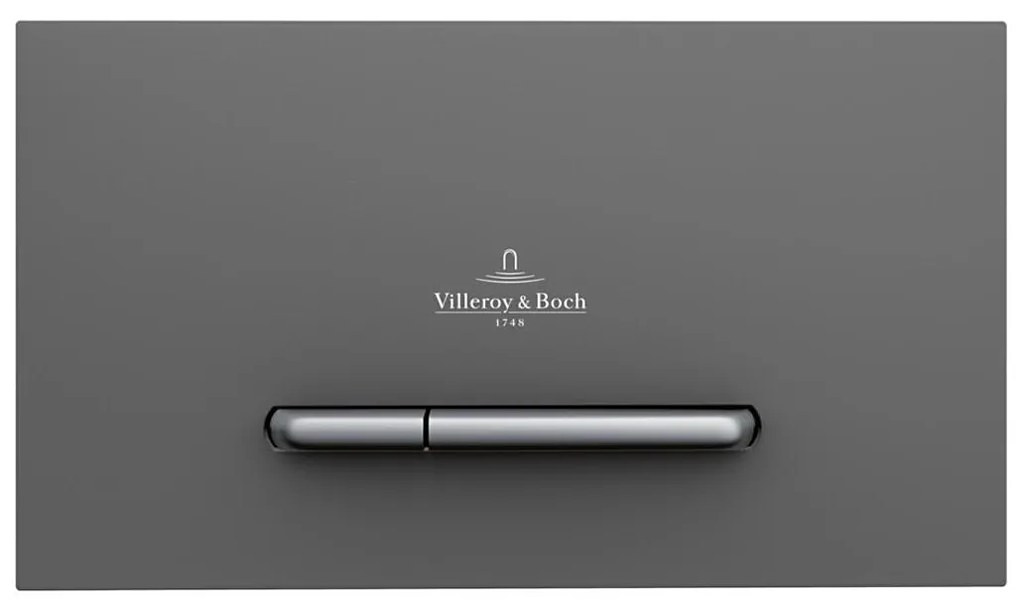 Villeroy & Boch 922169D8 - Pulsante di scarico VICONNECT antracite/cromo opaco