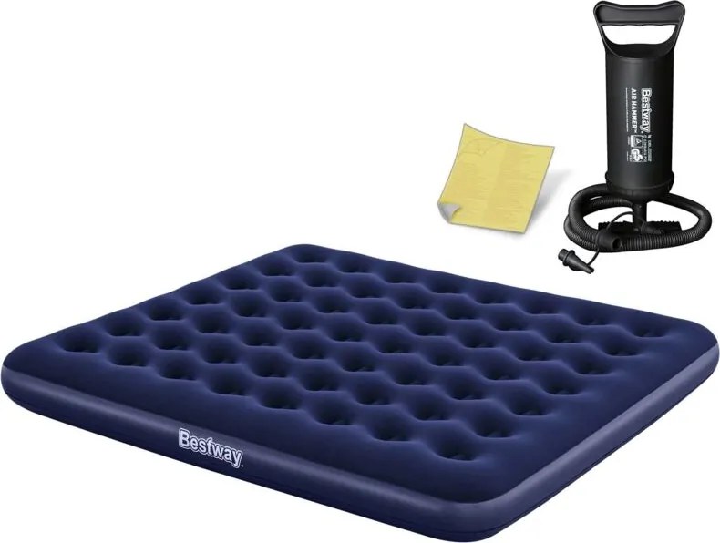Materasso gonfiabile 203x183x22 cm con pompa a pistone Bestway 67004