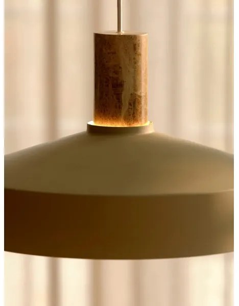 Nordlux - Lampadario a sospensione con filo ELVAS 1xE27/60W/230V diametro 37,5 cm beige