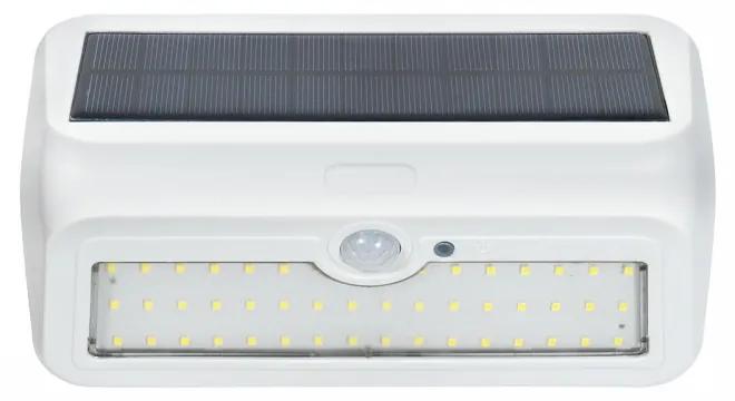 Applique LED Solare Bianca con Sensore Crepuscolare e Movimento Colore Bianco Naturale 4.200K