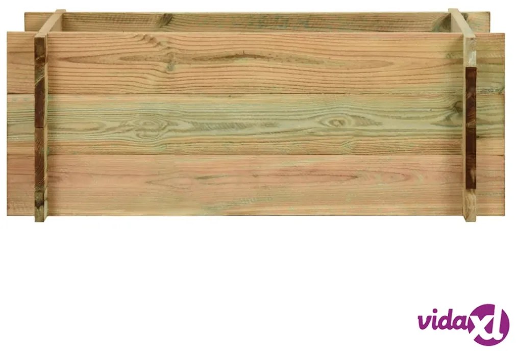 vidaXL Fioriera Giardino Letto Vegetale in Legno Pino Impregnato 80 cm