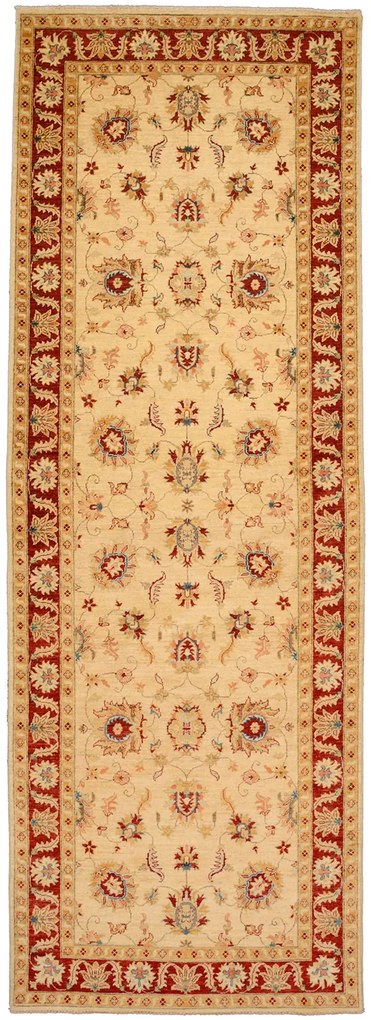 Ziegler Tappeto 350 x 120 Beige (Pakistan) Annodato A Mano