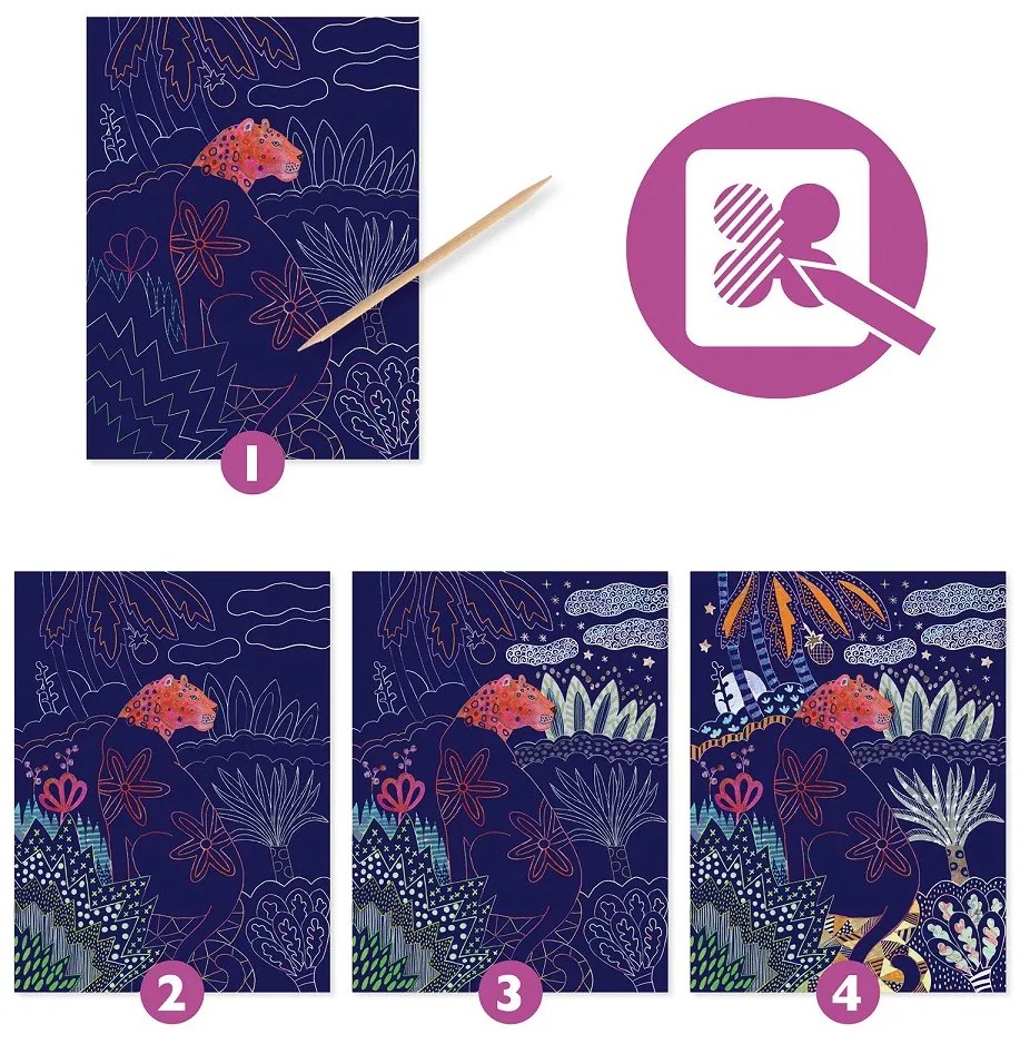 Carte da grattare - safari