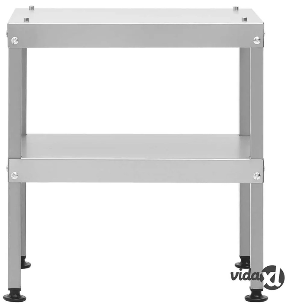 vidaXL Tavolo per Forno Affumicatore 40x28x44,5 cm in Acciaio Zincato