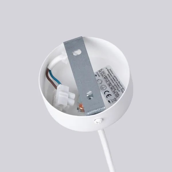 Sollux SL.1337 - Lampadario a sospensione con filo ARCHE 1xG9/8W/230V bianco