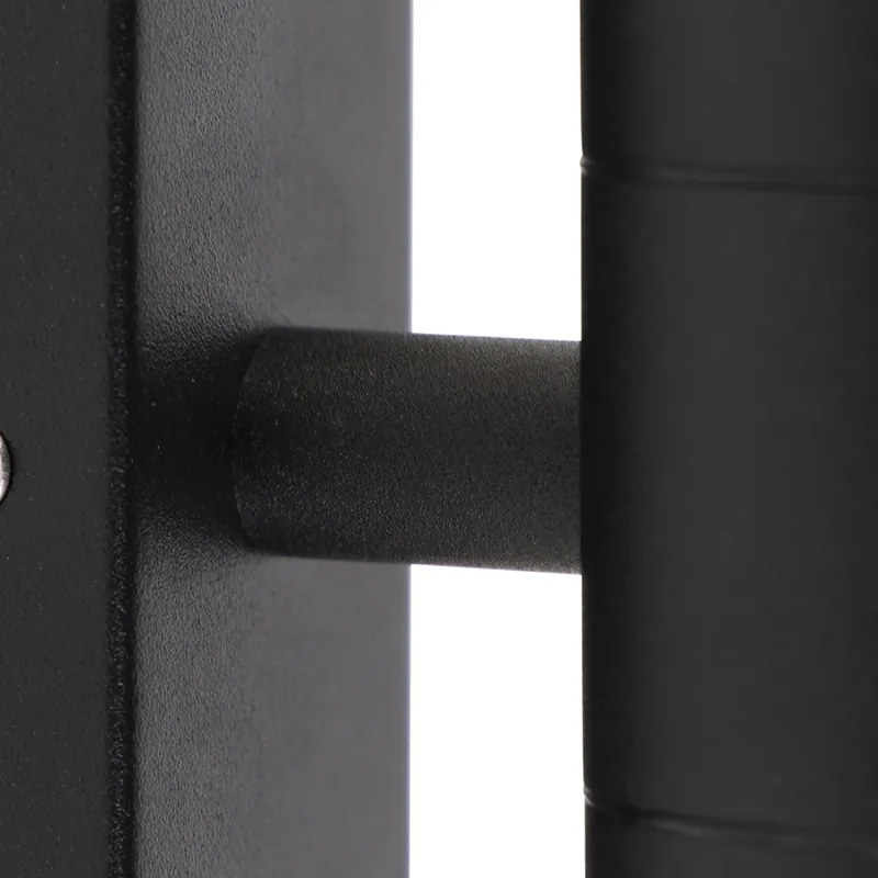Lampada da parete smart per esterni nera IP44 incl. 2 GU10 WiFi - Duo