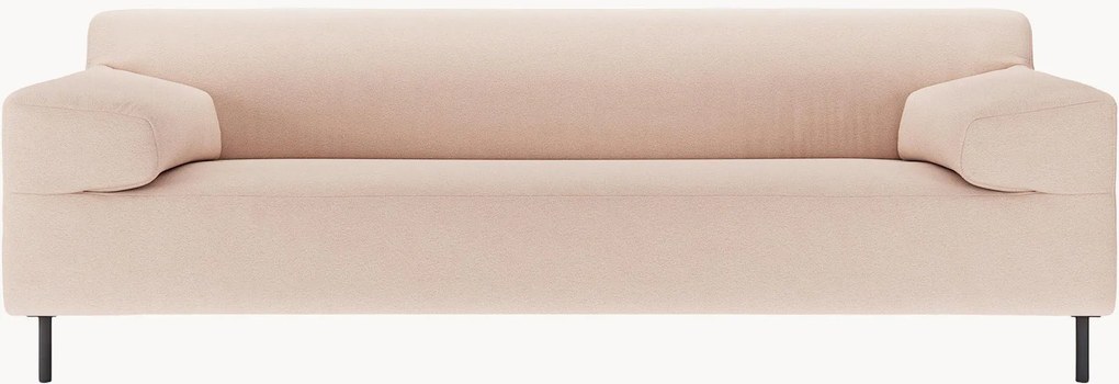 Divano 3 posti bianco perla/nero freistil180, larg. 222 cm