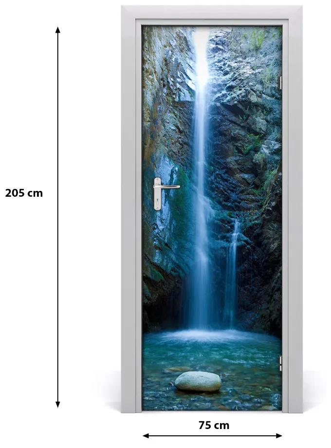 Adesivo per porta interna Paesaggi a cascata 75x205 cm