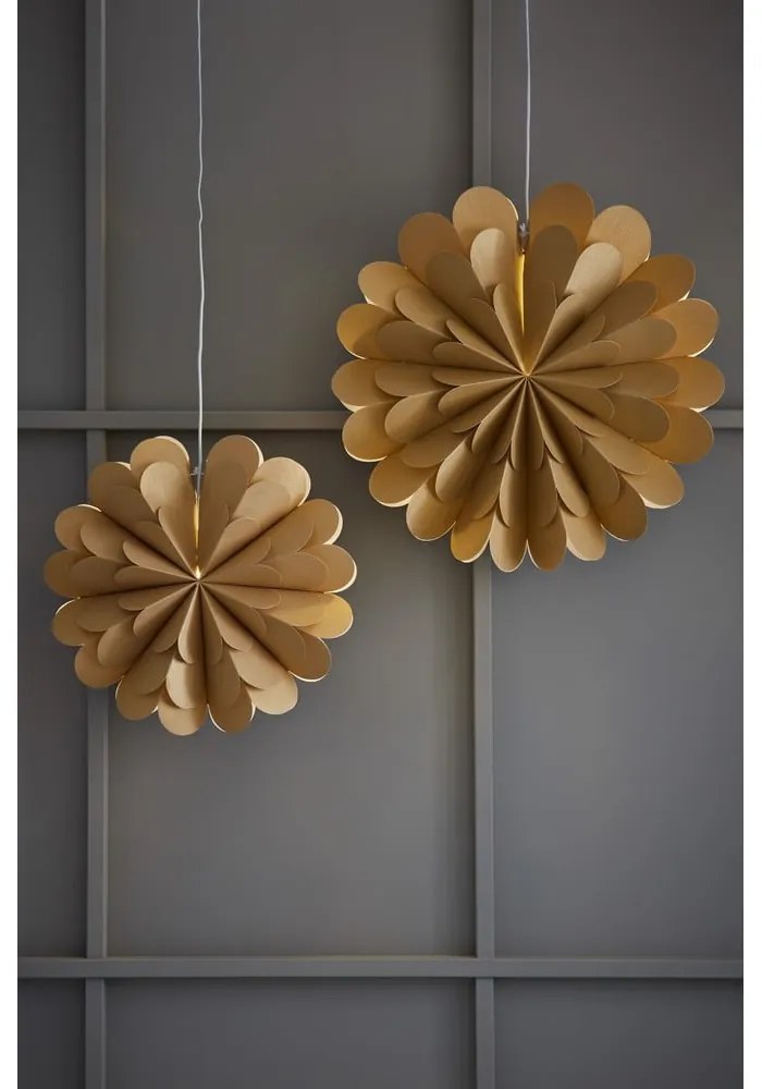 Decorazione luminosa a sospensione con motivo natalizio in oro ø 45 cm Maravilla - Markslöjd