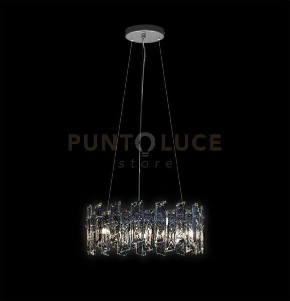 Arcadia sospensione 6 luci, cromo, 6 lampadine x g9 (escluse), ø 42...