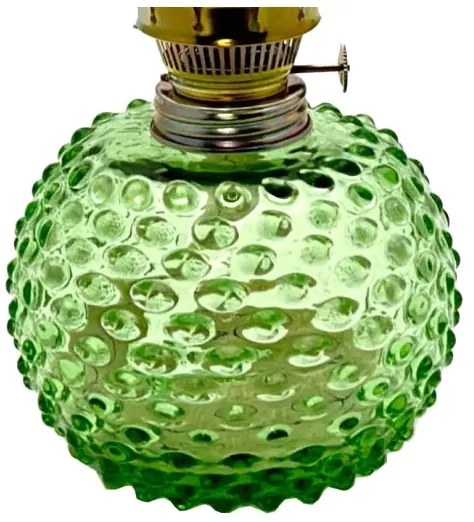 Lampada a olio EMA 38 cm luce verde