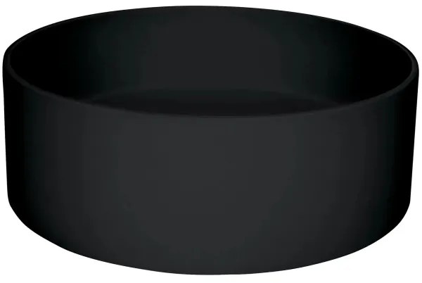 Deante CQS_NU4S - Lavabo da appoggio SILIA Ø 36 cm granito/nero