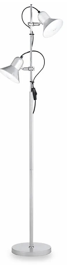 Ideal Lux - Lampada da terra POLLY 2xE27/60W/230V argento