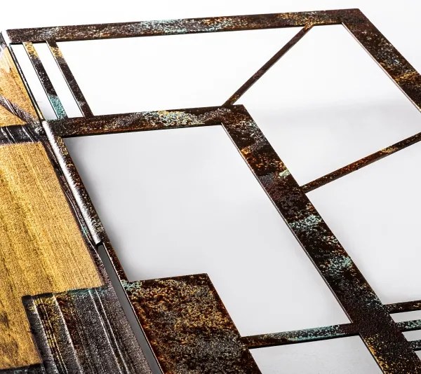 Orologio da parete 49x58 cm 1xAA legno/metallo