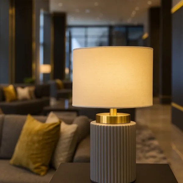 Rabalux 74045 - Lampada da tavolo GLOVY 1xE14/40W/230V grigia