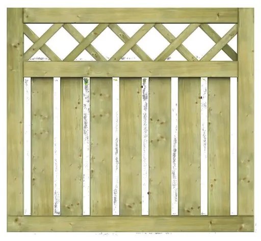 Cancelletto Stisa senza arco in legno H 100 x L 90 cm