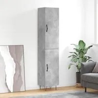 Credenza Grigio Cemento 34,5x34x180 cm in Legno Multistrato 3198821