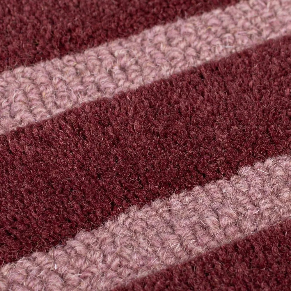 Tappeto in lana bordeaux tessuto a mano 120x180 cm Split Ombre Shaped - Flair Rugs