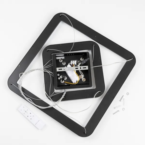 Brilagi - Lampadario dimmerabile LED a sospensione su cavo FALCON SLIM LED/78W/230V 50x50 cm nero + telecomando