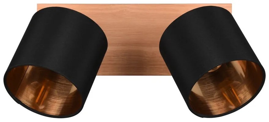 Faretto nero/di colore naturale ø 12 cm Tommy – Reality