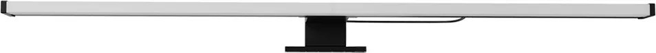 Lampada LED da Specchio 60cm 7W Bidirezione Nera IP44 Tripla Installazione Colore Bianco Caldo 3.000K