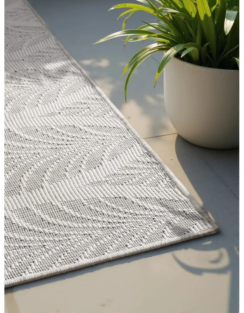 Tappeto da interno/esterno grigio/avorio 160x230 cm Duet Liora – NORTHRUGS