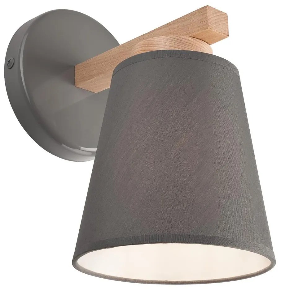 Lampada da parete ELLIE 1xE27/60W/230V grigio