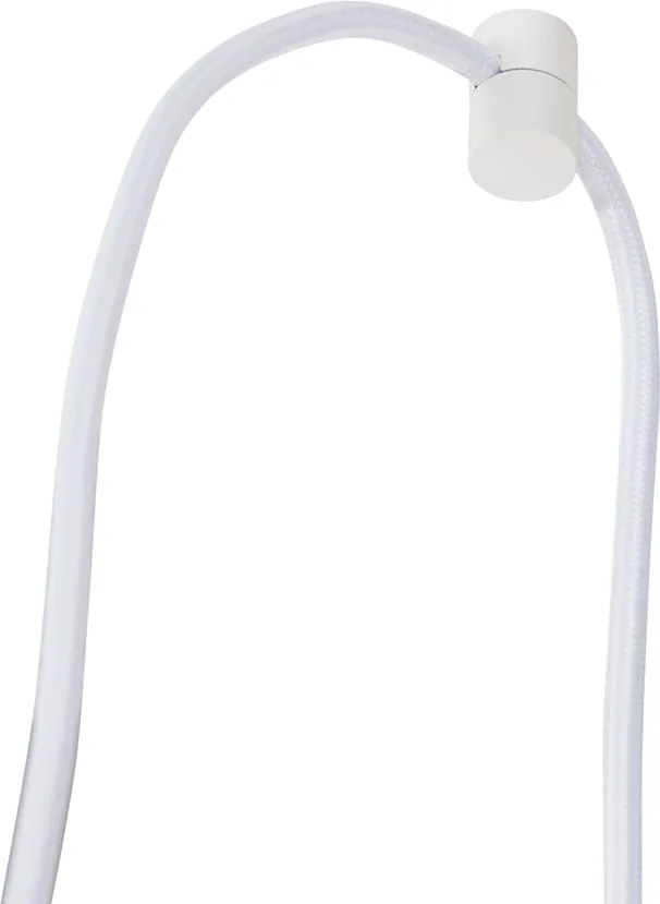 Sistema a binario monofase con 3 faretti e lampade a sospensione bianco - Cavalux Jeana