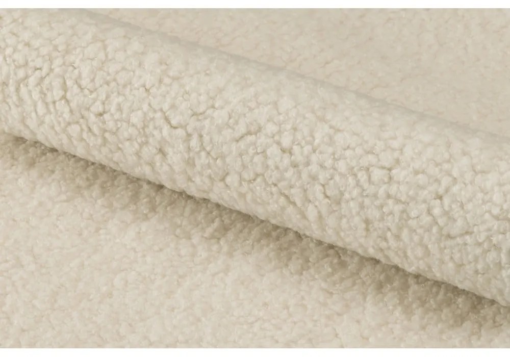 Poltrona in lana artificiale bianco crema Center - Actona