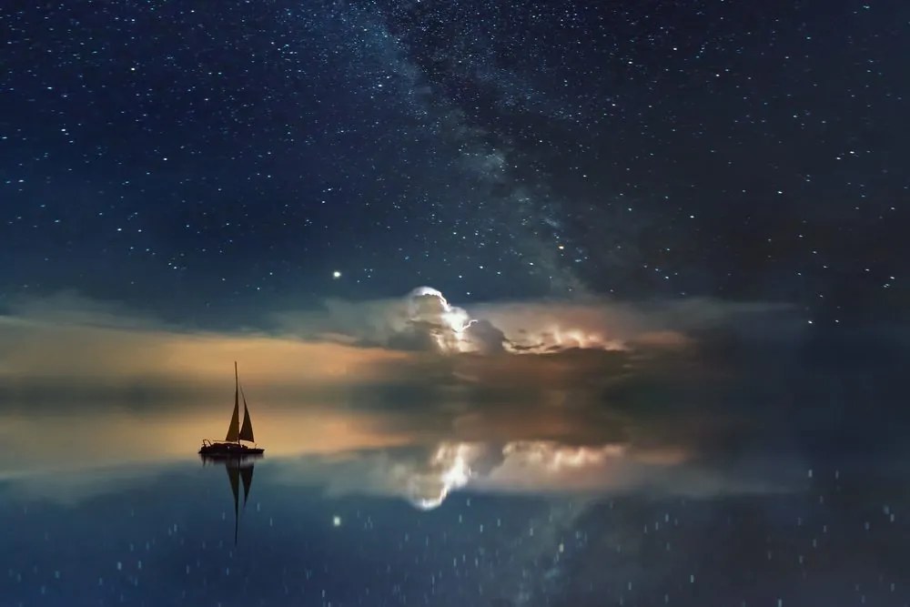 Quadro su tela – Barca sul mare