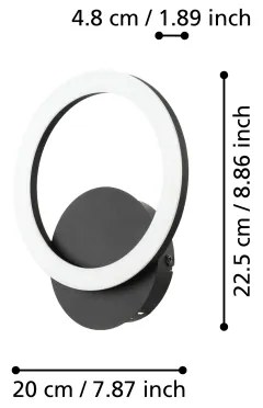 Eglo 900324 - Applique LED dimmerabile PARRAPOS-Z LED/12W/230V