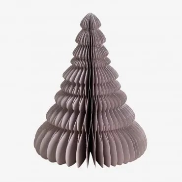 Confezione Da 3 Alberi Di Natale In Carta Noelle Violetta Lavanda & ↑24 Cm - Sklum