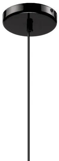 Lampadario a sospensione con filo HARMA 1xE27/15W/230V diametro 25 cm bianco/nero