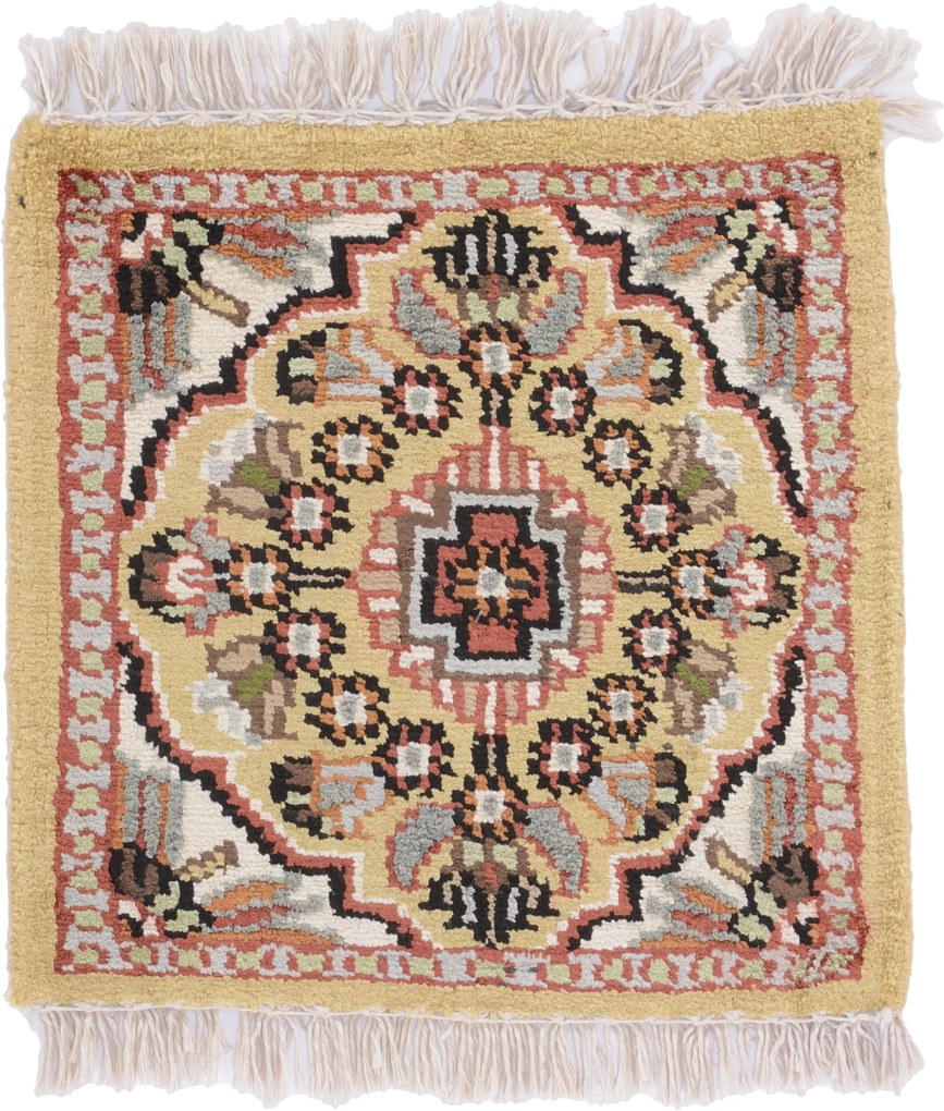 Agra Tappeto orientale 30x30 (Indian) Annodato A Mano