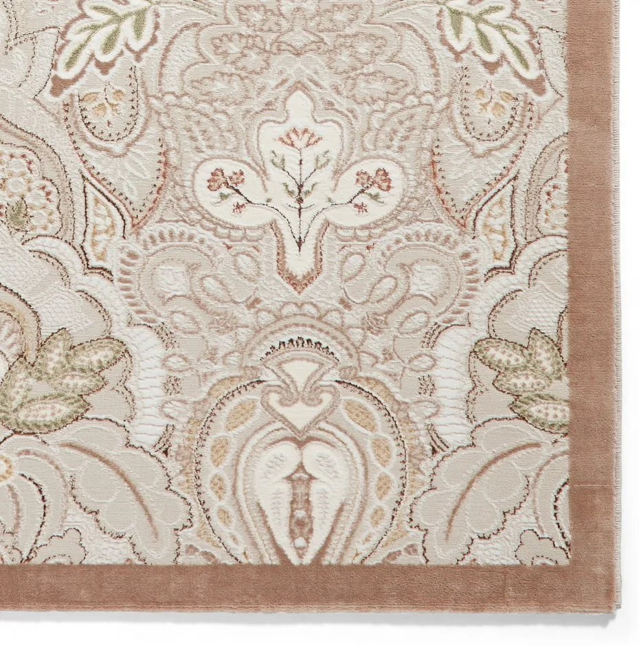 Tappeto color crema 120x170 cm Damask Bronze – Think Rugs