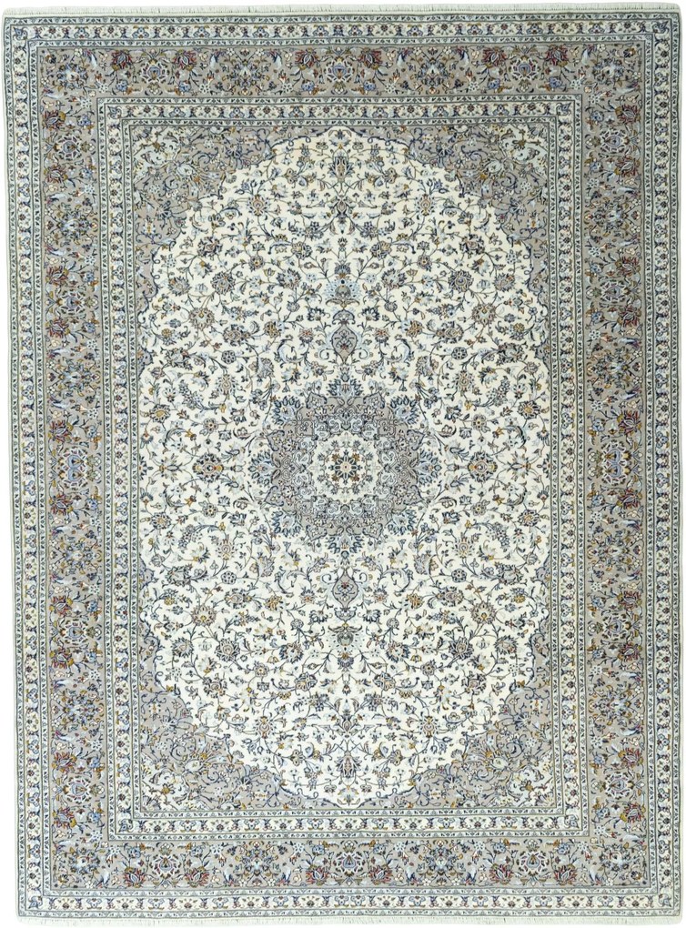 Kashan Tappeto persiano 300x400 Beige (Iran) Annodato A Mano