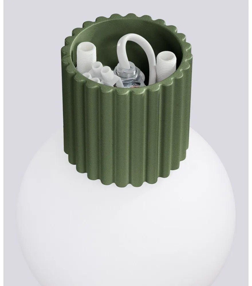 Lampada da parete verde ø 12 cm Orbital – Sollux