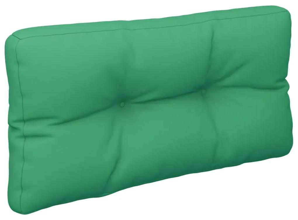 Cuscino per Pallet Verde 80x40x12 cm in Tessuto