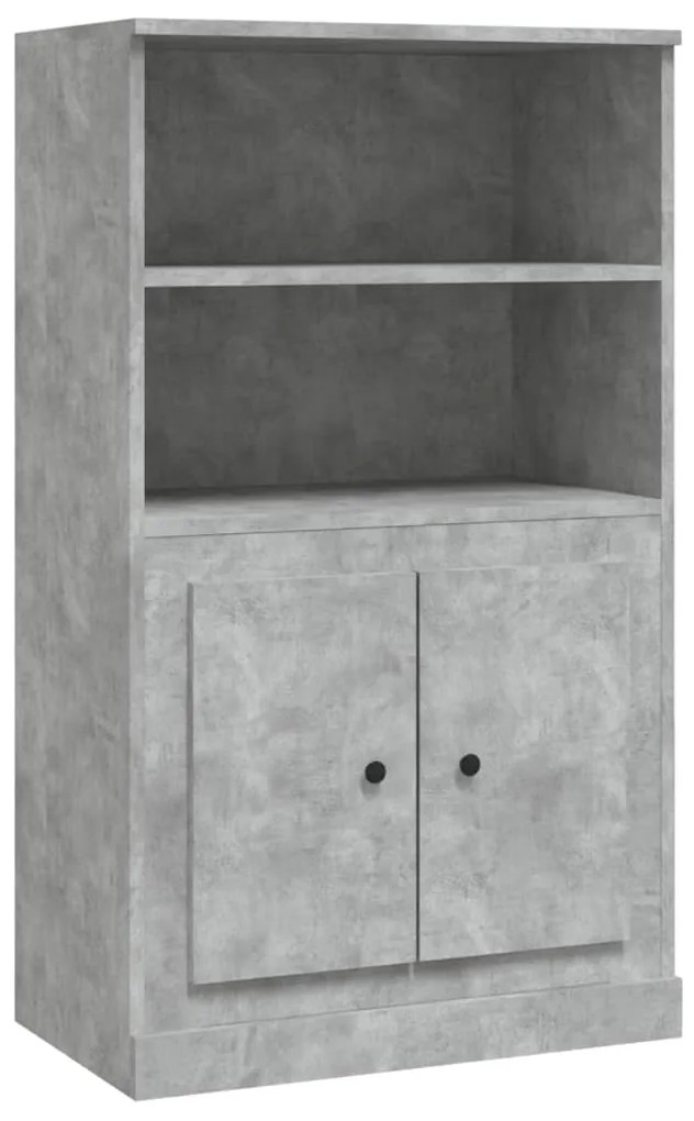 Credenza grigio cemento 60x35,5x103,5 cm in legno multistrato