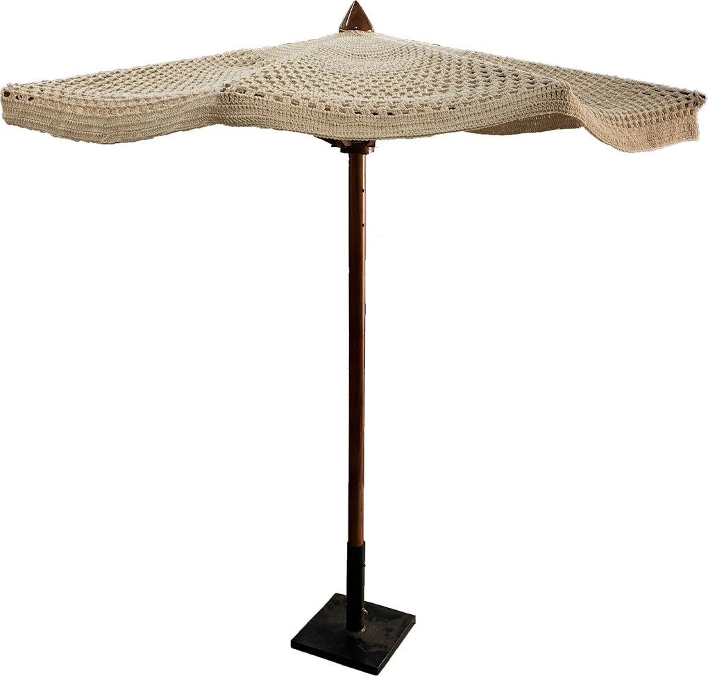 YARI - ombrellone in cotone macramè