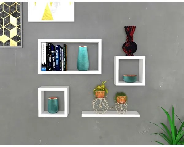 SET 4x Mensola BABI bianca