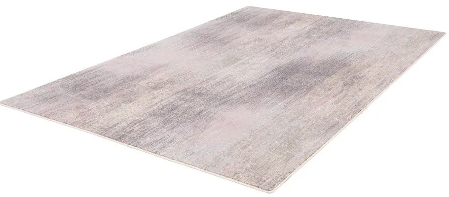 Tappeto in lana rosa-grigio 133x180 cm Calvi rose - Agnella