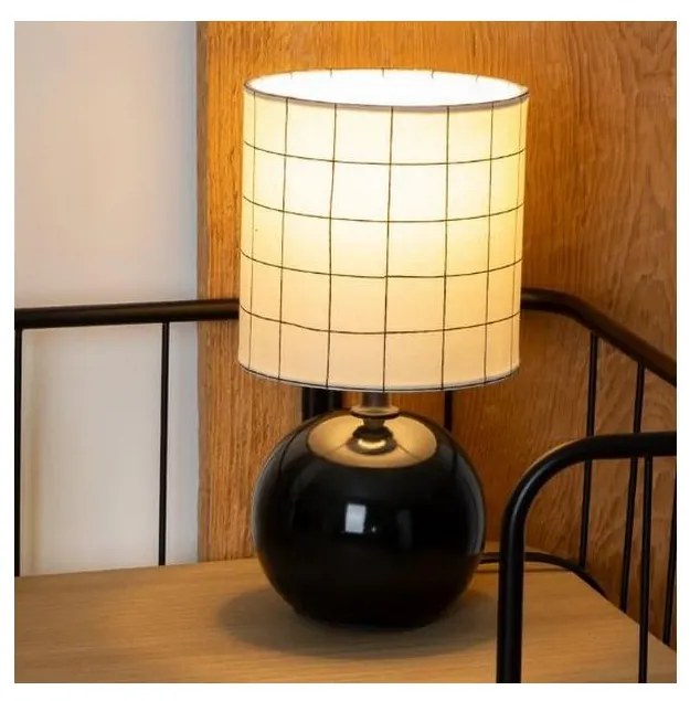 Atmosphera - Lampada da tavolo TIMÉO 1xE14/60W/230V nero/bianco