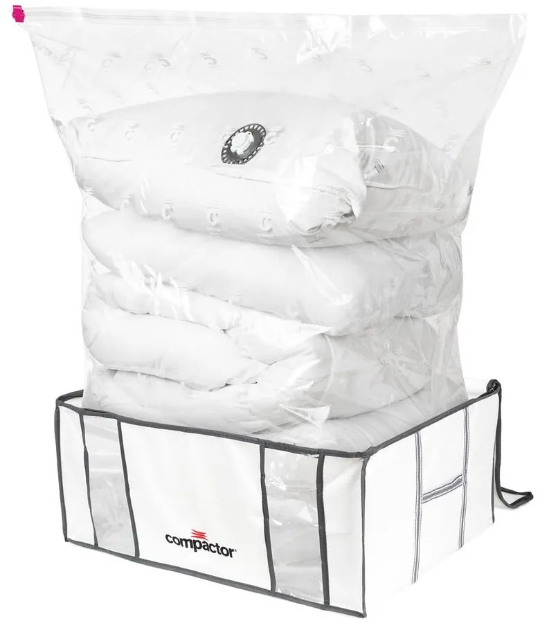 Set di organizer per vestiti sottovuoto/rinforzati in tessuto 2 pz 50x65x27 cm Life – Compactor