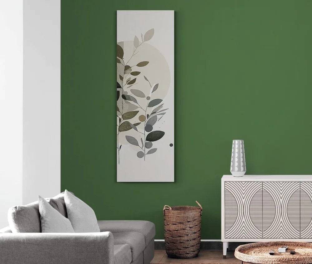 Quadro su tela – Piantine boho con motivo