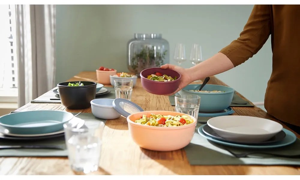 Ciotola blu con coperchio Nordic, 350 ml Cirqula Nordic - Mepal